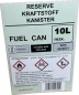Benzinkanister Kunststoff 10l schwarz mit UN-Zulassung