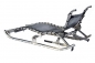 RUNWAVE Premium (Edelstahl Hochglanz) Rodel Schlitten Bob