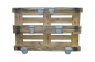 1X Pflanztopf mit Halter für Europalette Balkon usw. Metall 12X10 cm