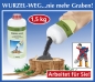 Wurzel-weg 1500g zur Baumstumpf, Stammm, Wurzeln Entfernung