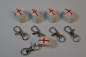 5er Paket Flaschenclip England Flagge mit Karabiner Flaschenname