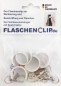 5er Paket Flaschenclip England Flagge mit Karabiner Flaschenname
