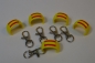 5er Paket Flaschenclip Spanien Flagge mit Karabiner Flaschenname