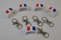 5er Paket Flaschenclip Frankreich Flagge mit Karabiner Flaschenname