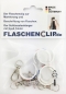 5er Paket Flaschenclip Frankreich Flagge mit Karabiner Flaschenname