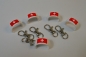 5er Paket Flaschenclip Schweiz Flagge mit Karabiner Flaschenname