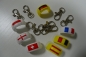 7er Paket Flaschenclip 7 Länder Flaggen mit Karabiner Flaschenname