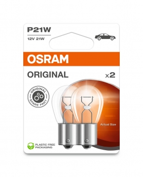 Osram 7506 Blink-/Bremslicht P21W  WVP 12V 21 W BA15s2 Birnen im Blister