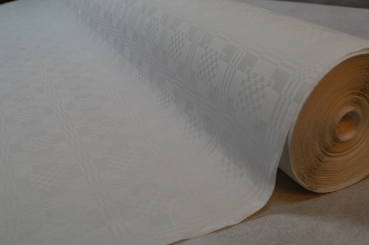 Tischdecke Papier weiss 100cmX50Meter Damastprägung Tischtuch