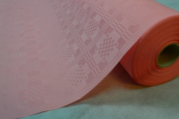 Tischdecke Papier rosa 100cmX50Meter Damastprägung Tischtuch