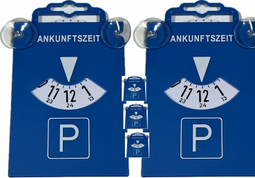5 Stück Parkscheibe mit Saugnapf aus Kunststoff 84511