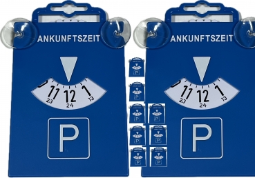 10 Stück Parkscheibe mit Saugnapf aus Kunststoff 84511