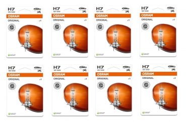 8 X Osram 64210-01B H7 Halogen 12V 55W PX26d