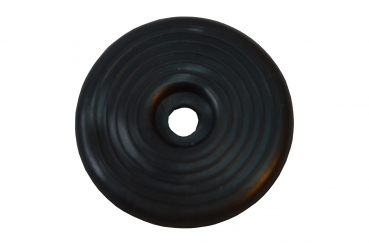 1X Gummi Fußkappe Ø45mm f. Biergartenstuhl / Tisch Mainau/Peru u.a. rund schwarz