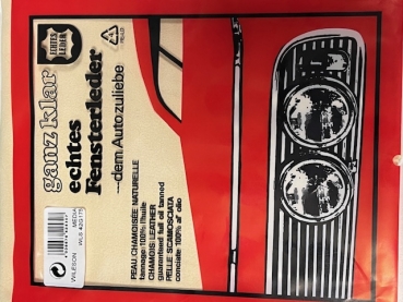 42G175 Autoleder Fensterleder, echtes Fensterleder ca.48X33 CM 100% Chamoisleder