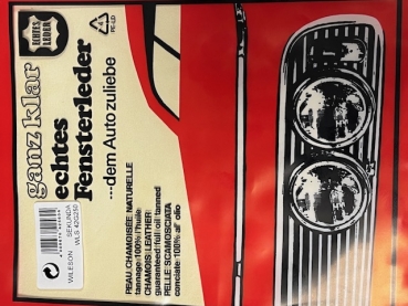 42G250 Autoleder Fensterleder, echtes Fensterleder ca.60X41 CM 100% Chamoisleder