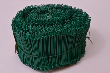 1000 Stück grün ummantelt Drahtsackverschluss 1,4 x 120mm