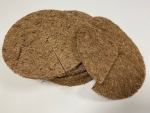 10 X Kokos - Mulchscheibe Ø:20cm aus Kokos-Nadelfilz mit Naturlatex